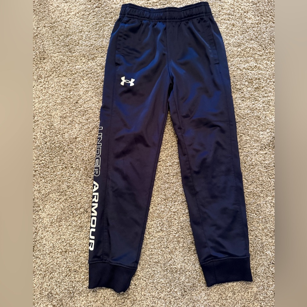 Reduced Under Armour Kids' Navy Joggers with Logo